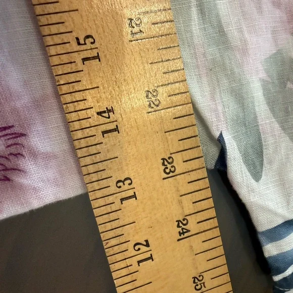 CHARLIE B Pink and Blue Leaf Print Blouse - Picture 7 of 8